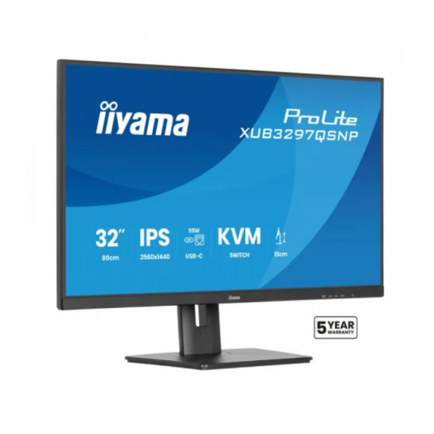 Monitor 31.5" Iiyama XUB3297QSNP-B1 IPS 2560x1440/100Hz/1ms/HDMI/DP/4xUSB
