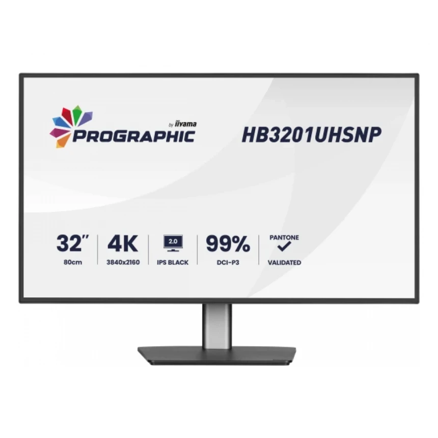 Monitor 32" Iiyama HB3201UHSNP-B1 IPS 3840x2160/60Hz/4ms/HDMI/DP/USB/RJ45/pivot