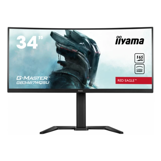 Monitor 34" Iiyama GB3467WQSU-B5 VA 3440x1440/165Hz/0.4ms/2xHDMI/2xDP/USB/zvučni