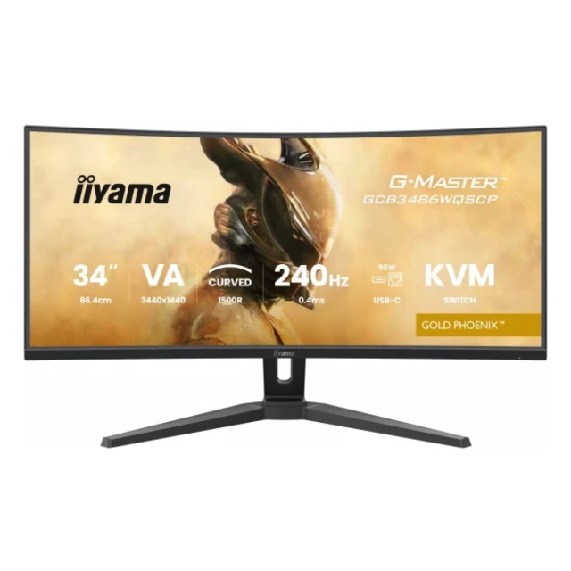 Monitor 34" Iiyama GCB3486WQSCP-B1 VA 3440 x 1440/240Hz/0.4ms/HDMI/DP/USB/zvucni