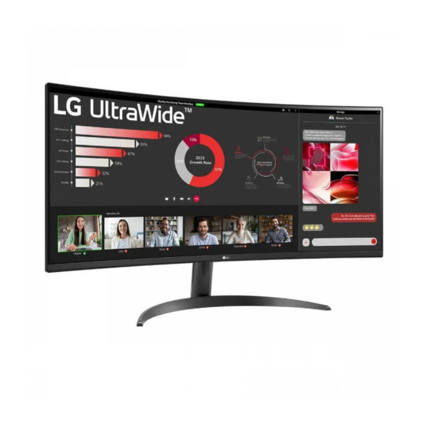 Monitor 34" LG 34WR50QK-B VA 3440x1440/100Hz/5ms/2xHDMI/DP