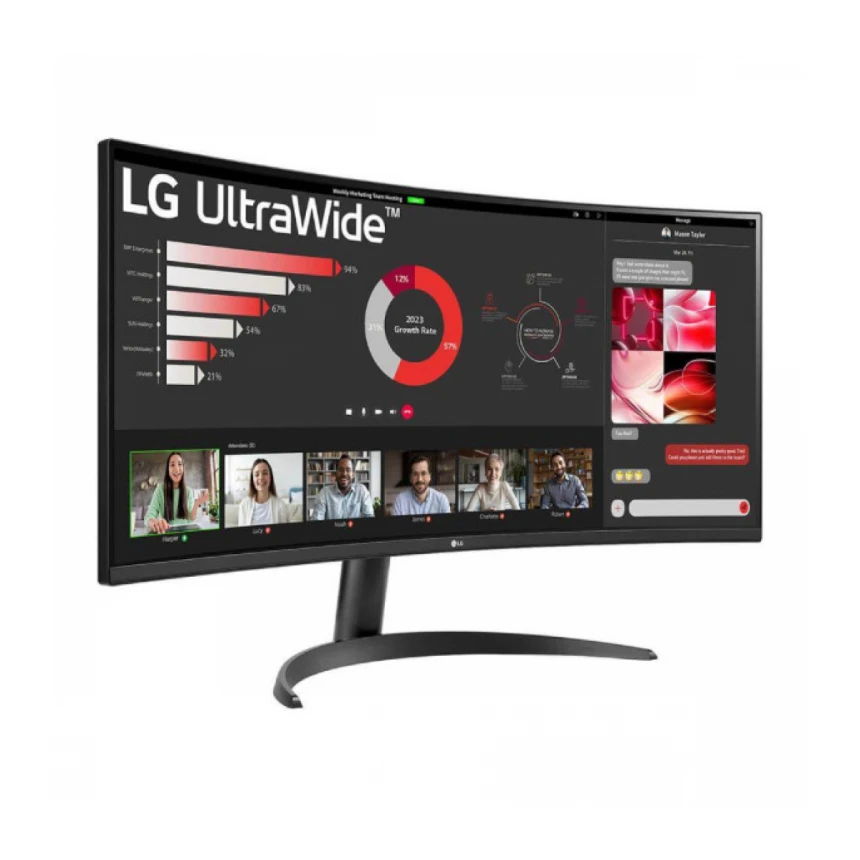 Monitor 34" LG 34WR50QK-B VA 3440x1440/100Hz/5ms/2xHDMI/DP