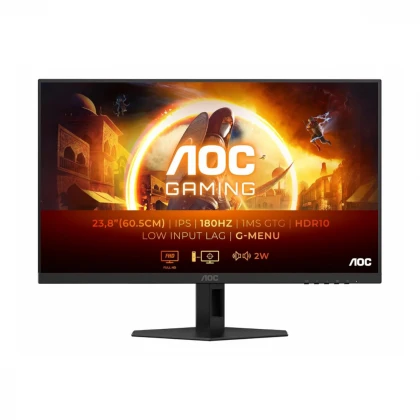 Monitor AOC 24G4XE 23.8"/IPS/1920x1080/180Hz/1ms GtG/HDMIx2,DP/Gsync/VESA/zvucnici/crna