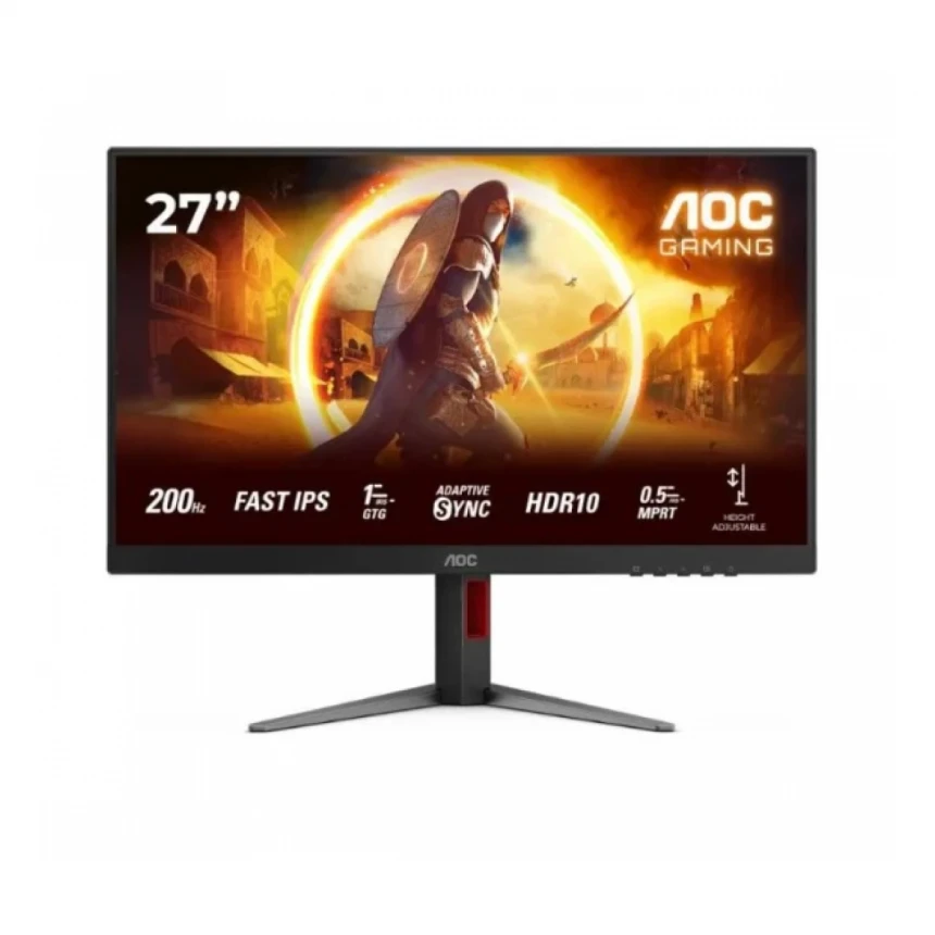 Monitor AOC 27G4HA 27"/IPS/1920x1080/200Hz/1ms GtG/HDMIx2,DP/Gsync/Pivot,visina