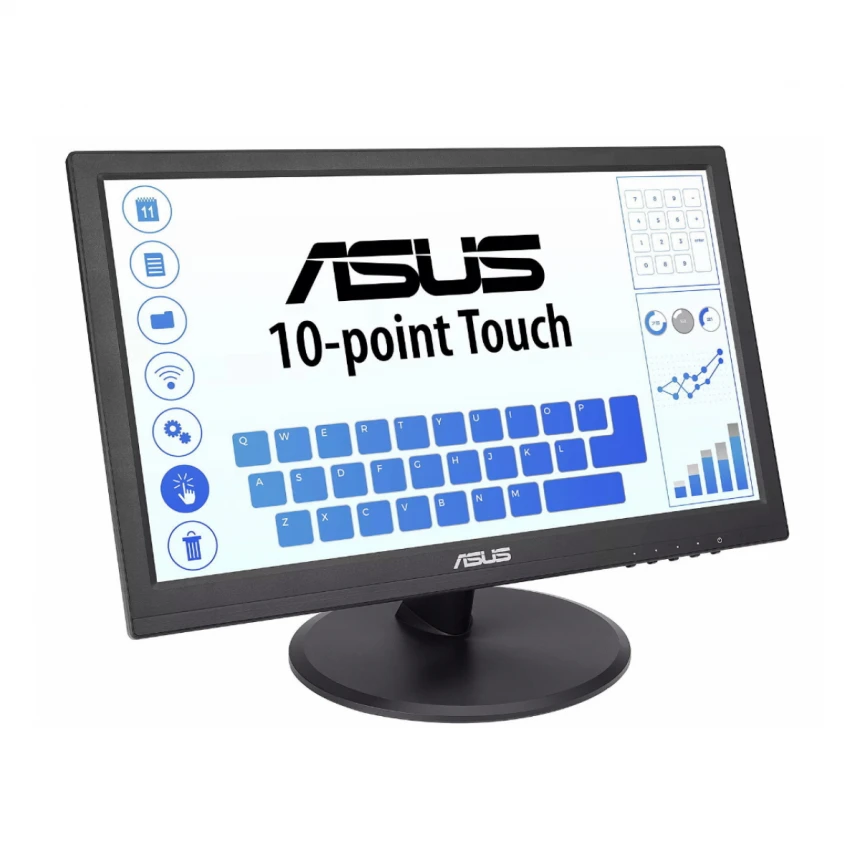 Monitor ASUS  VT168HR 15.6"/TN,touch/1366x768/60Hz/5ms GtG/VGA,HDMI/VESA/crna