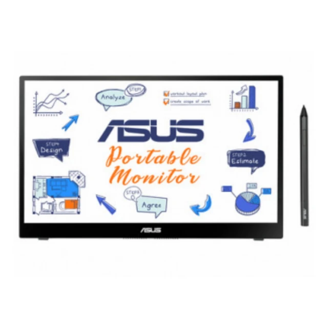 Monitor ASUS ZenScreen MB14AHD  14"/IPS/1920x1080/60Hz/5ms GtG/USB C x2/prenosni/crna