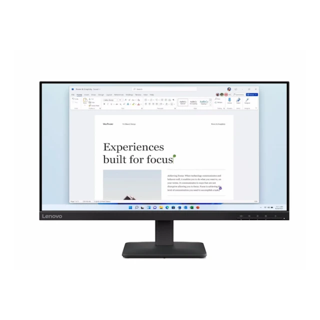 Monitor LENOVO L24-4e 23.8 "/IPS/1920x1080/100Hz/4ms/HDMI, VGA/crna