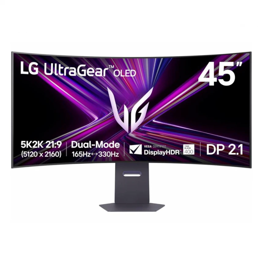 Monitor LG 45GX950A-B 44.5"/OLED/5120x2160/330Hz/0.03ms/HDMI,DP,USB/Adaptive sync/VESA/zvucnici/crna