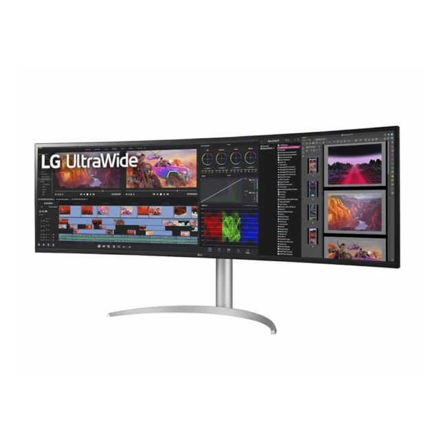 Monitor LG 49WQ95C-W 49"/IPS,zakrivljen,32:9/5120x1440/144Hz/5ms GtG/HDMIx2,DP,USB/Gsync,freesync