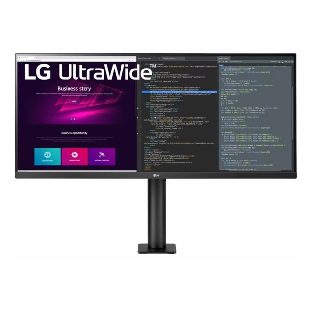 Monitor LG ERGO 34WN780P-B 34"/IPS,21:9/75Hz/5ms GtG/HDMIx2,DP,USB/Freesync/VESA/pivot,visina