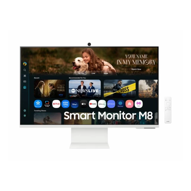 Monitor SAMSUNG LS32FM801UUXDU 32"/VA/3840x2160/60Hz/4ms GtG/HDMI,USB-C,LAN/VESA/smart/zvucnici/bela