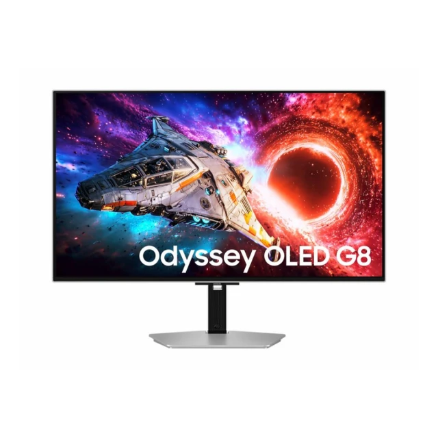 Monitor SAMSUNG LS32HG800SUXEN 32"/OLED/3840x2160/240Hz/0.03ms/HDMIx2,DP,USB-C/G-sync/pivot/srebrna