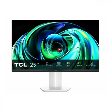 Monitor TCL 25G54 24,5"/IPS MiniLED/1920x1080/144Hz/5ms GtG/VGA,HDMI/VESA/belo-crna