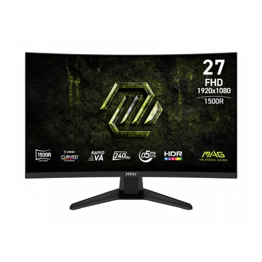 MSI 27 inča 275CF X24 MAG FHD 1920x1080 Rapid VA 240 Hz zakrivljeni gaming monitor 