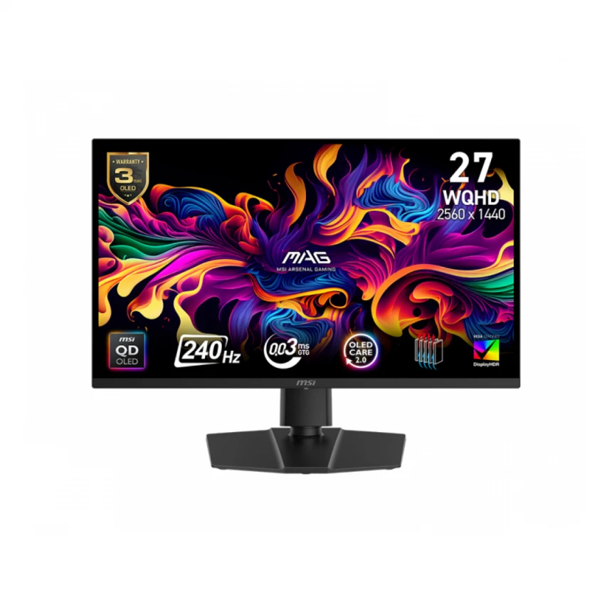 MSI 27 inča MAG 271QP X24 WQHD 2560x1440 QD-OLED 240Hz gaming monitor 