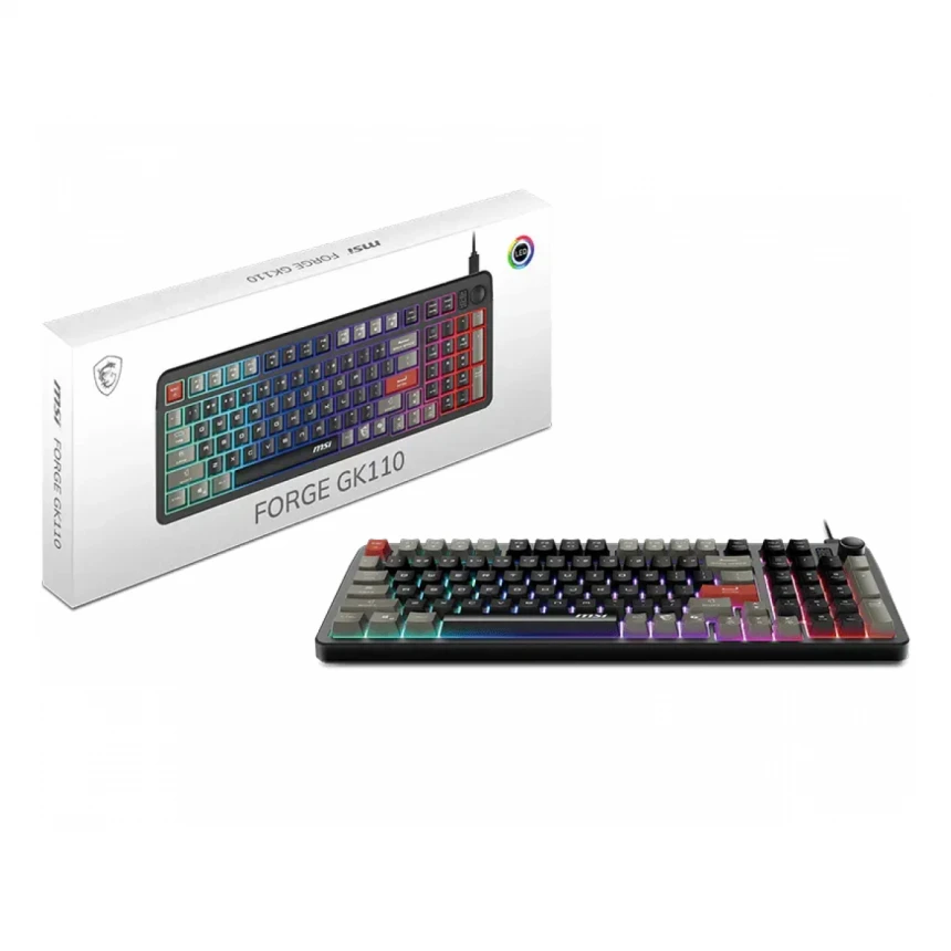 MSI FORGE GK110 US RGB crna tastatura 