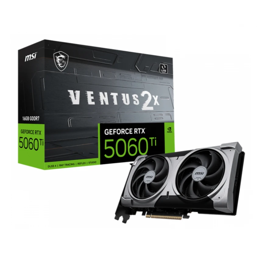 MSI GeForce RTX 5060 TI 16G GeForce RTX 5060 Ti 16G VENTUS 2X PLUS grafička karta
