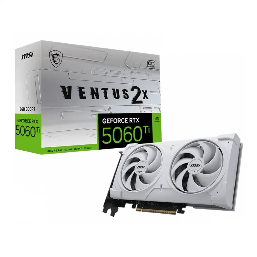 MSI GeForce RTX 5060 Ti 8G VENTUS 2X OC WHITE PLUS grafička karta