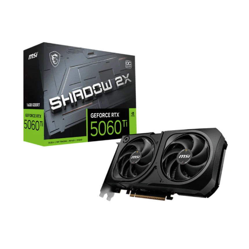 MSI GeForce RTX 5060 Ti SHADOW 16GB 128bit RTX 5060 Ti 16G SHADOW 2X OC PLUS grafička karta