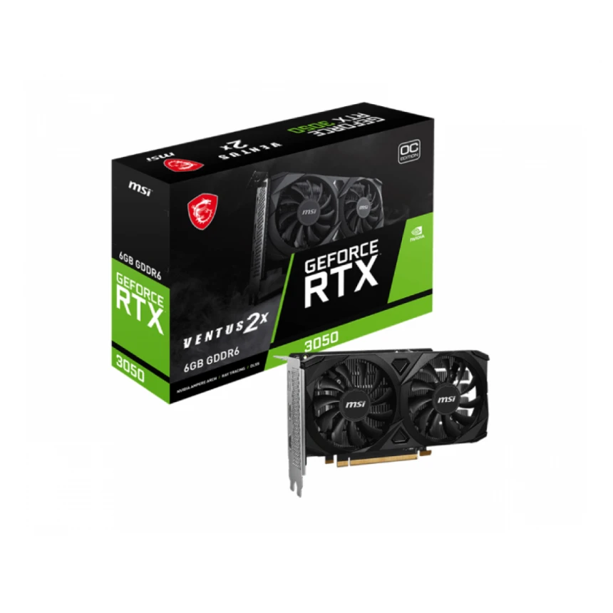 MSI nVidia GeForce RTX 3050 6GB RTX 3050 VENTUS 2X E 6G OC grafička karta