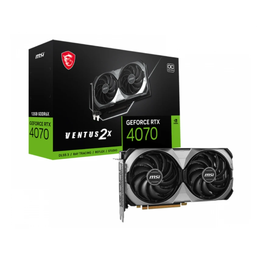 MSI nVidia GeForce RTX 4070 12GB RTX 4070 VENTUS 2X E 12G OC grafička karta