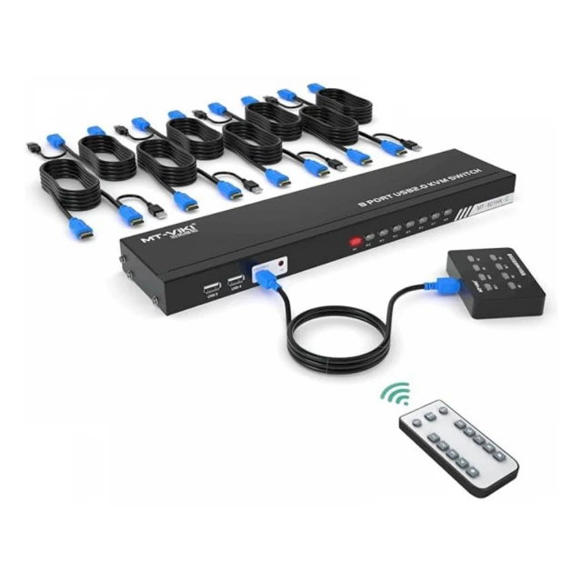 MT-Viki HDMI KVM Switch 8-port 