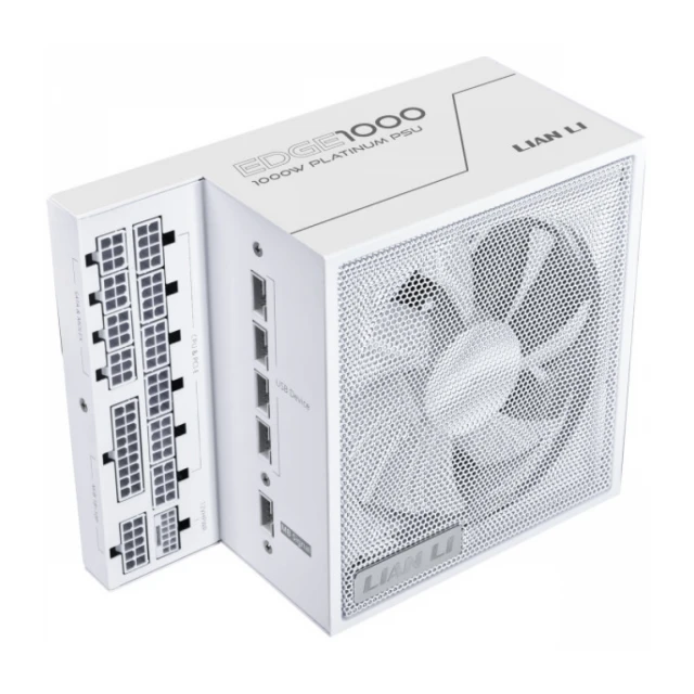 Napajanje 1000W Lian Li EDGE 80PLUS Gold PCIe 5.1, ATX 3,1 USB HUB,Belo