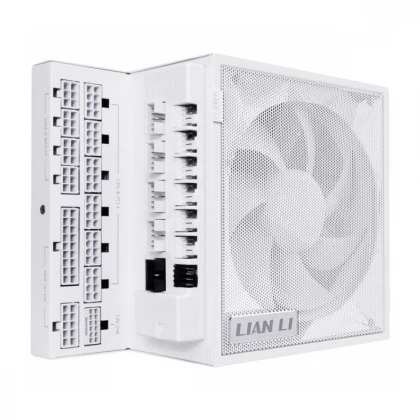 Napajanje 1200W Lian Li EDGE 80PLUS Gold PCIe 5.1, ATX 3,1 USB HUB, Belo