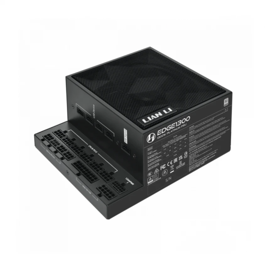 Napajanje 1300W Lian Li EDGE 80PLUS Platinum PCIe 5.1, ATX 3,1 USB HUB, Crno