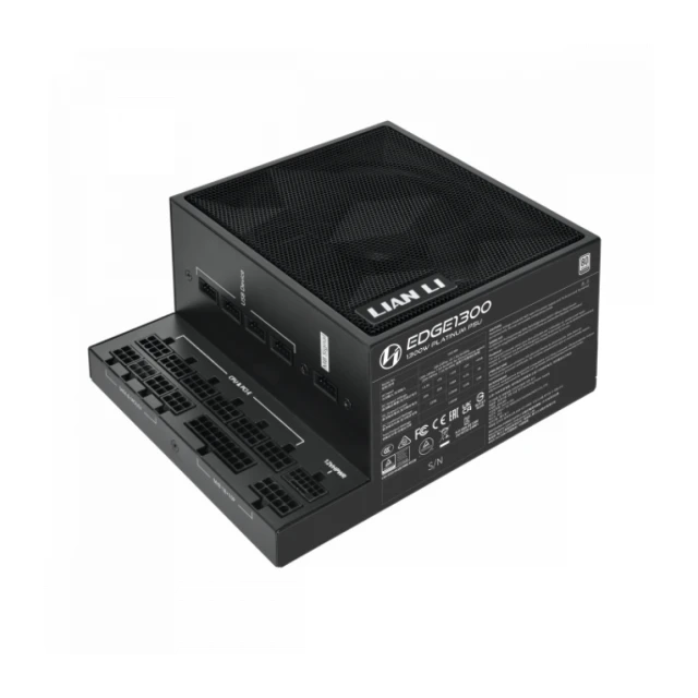Napajanje 1300W Lian Li EDGE 80PLUS Platinum PCIe 5.1, ATX 3,1 USB HUB, Crno