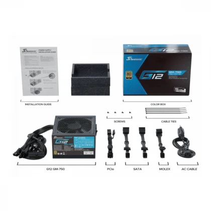 Napajanje 750W Seasonic G12 GM-750 Modularno, 80+ Gold