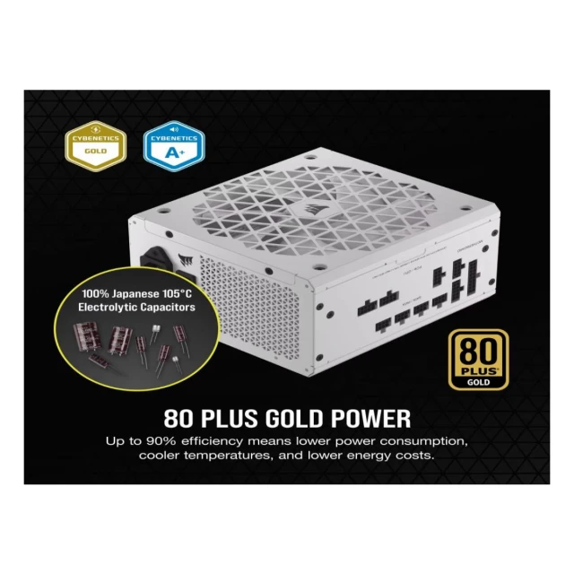 Napajanje CORSAIR SHIFT RM1000x 1000W/modularno/ATX/80+Gold/bela