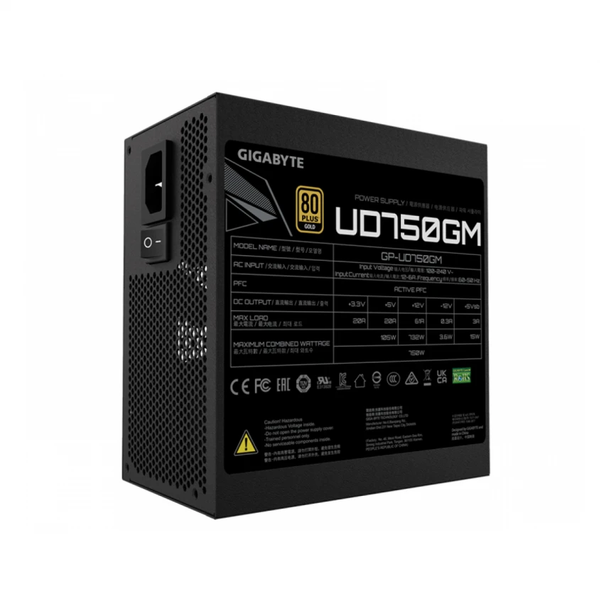 NAPAJANJE GIGABYTE GP-UD750GM PG5 750W/ATX/80+GOLD/CRNA