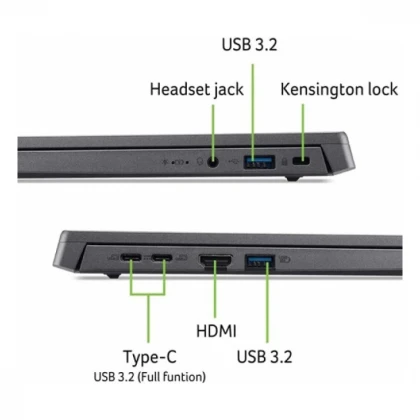 NB Acer Aspire AG15-51P i7-1355U/16GB/512GB/15.3" WUXGA IPS/2YR/ENG/NX.J51EX.006