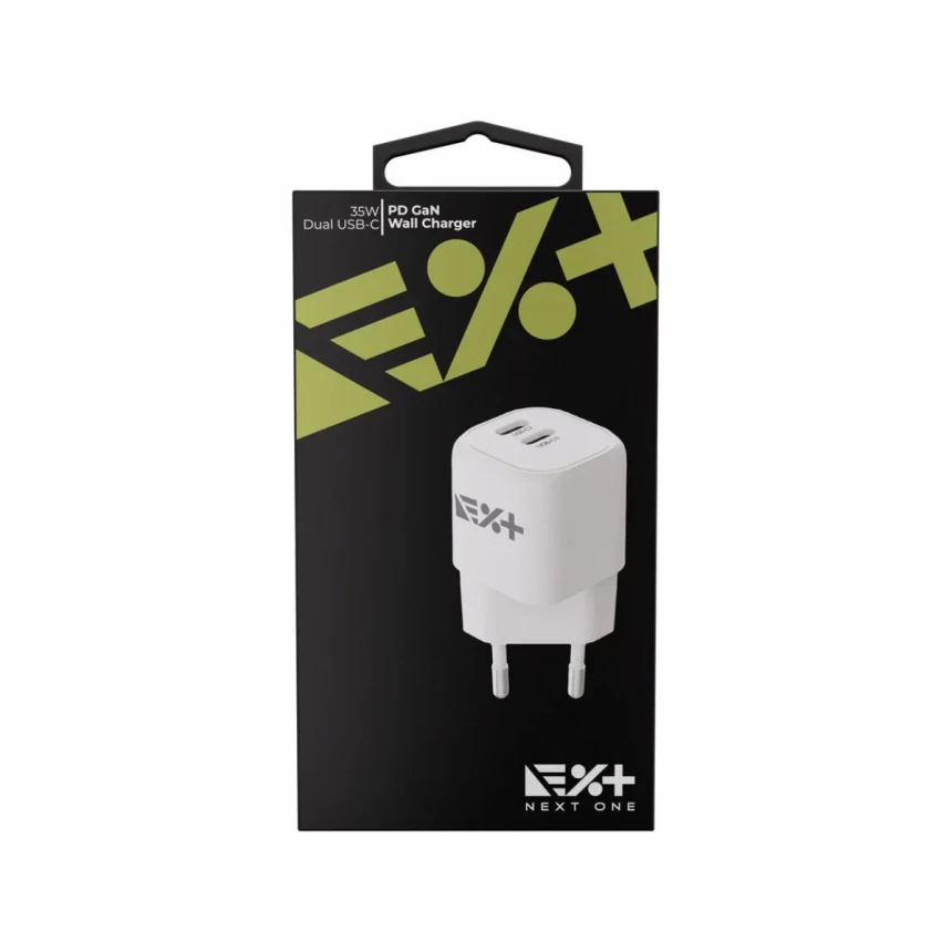 NEXT ONE 35W DUAL USB-C GAN WALL CHARGER