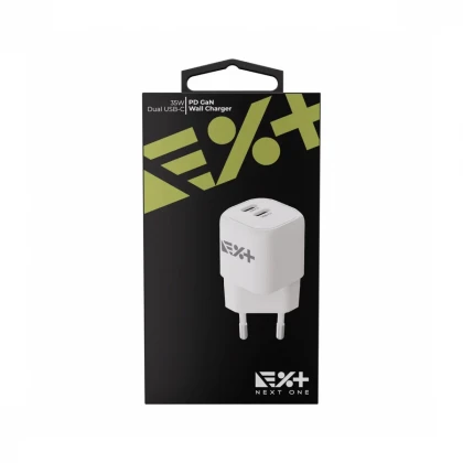 NEXT ONE 35W DUAL USB-C GAN WALL CHARGER