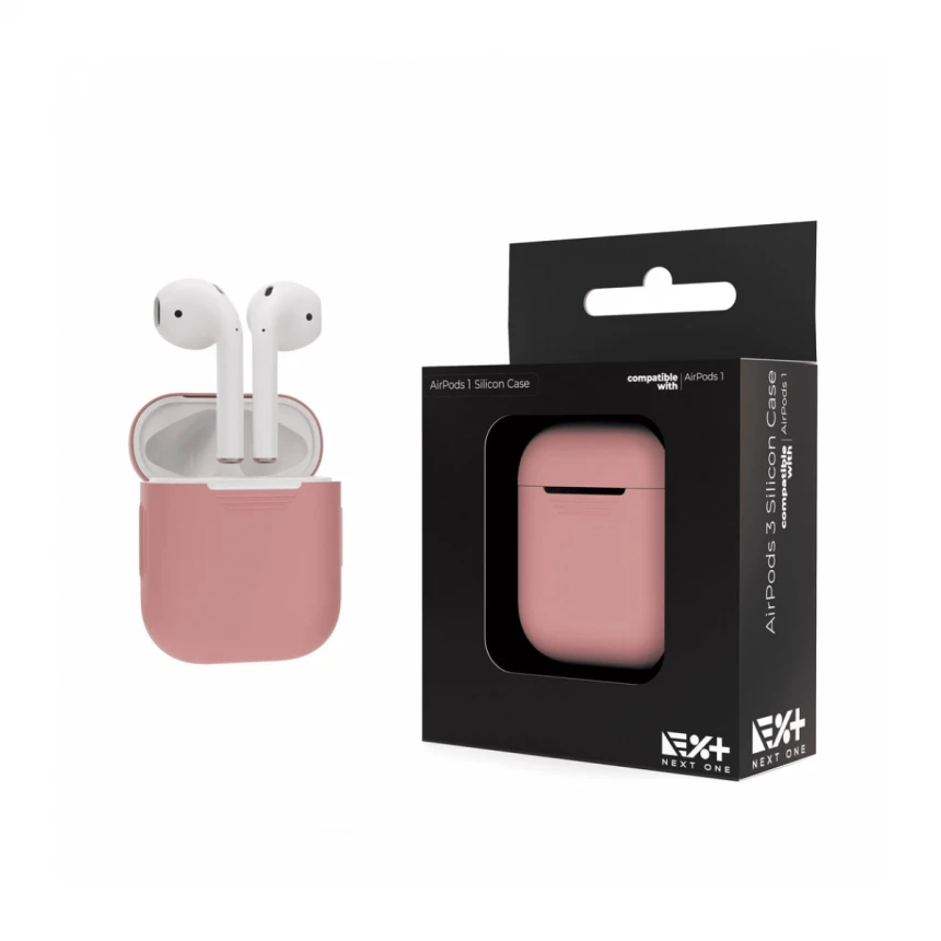 NEXT ONE AIRPODS PINK SILICON CASE