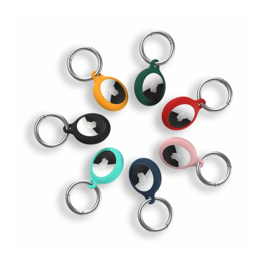 Next One AirTag Secure Silicone Key Clip | Leaf Green