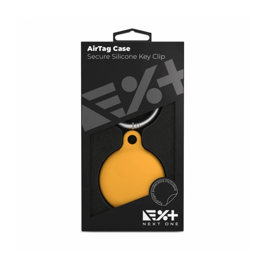 Next One AirTag Secure Silicone Key Clip | Orange