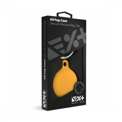 Next One AirTag Secure Silicone Key Clip | Orange