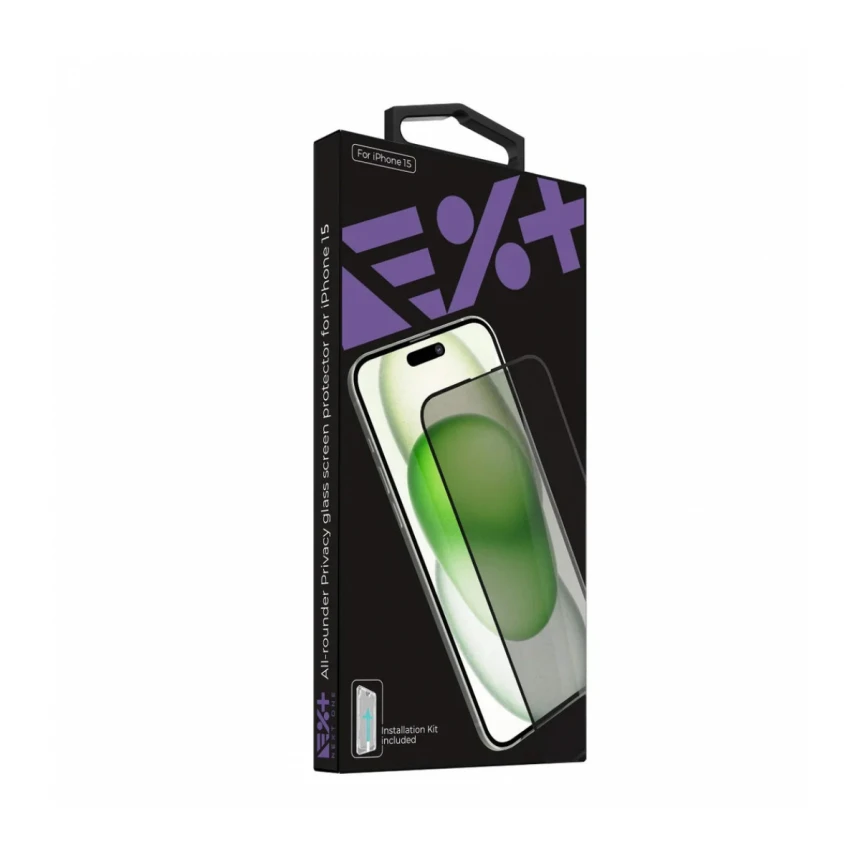 Next One All-Rounder Privacy Glass za iPhone 15