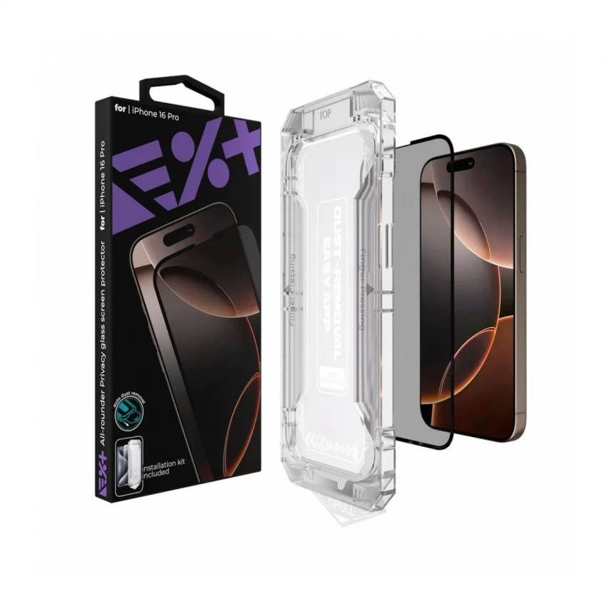 Next One All-Rounder Privacy glass screen Protector za iPhone 16 Pro