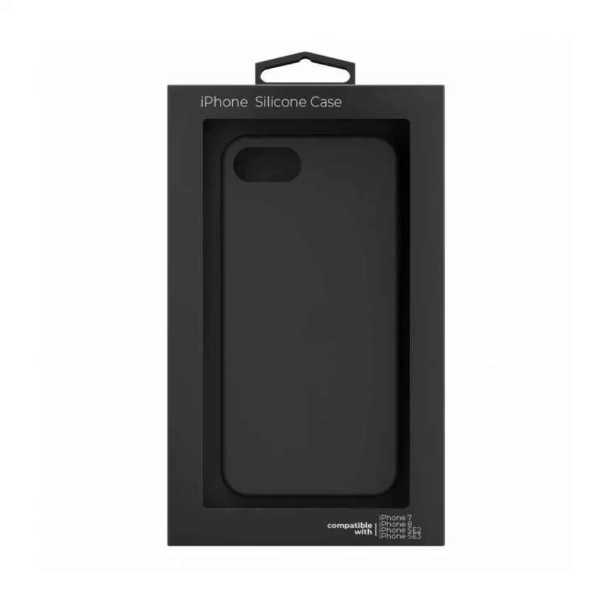 NEXT ONE BLACK SILICON CASE FOR IPHONE SE 2ND GEN.