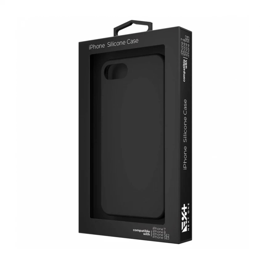 NEXT ONE BLACK SILICON CASE FOR IPHONE SE 2ND GEN.