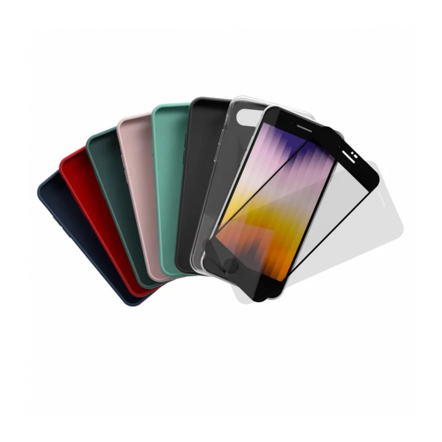 NEXT ONE BLACK SILICON CASE FOR IPHONE SE 2ND GEN.