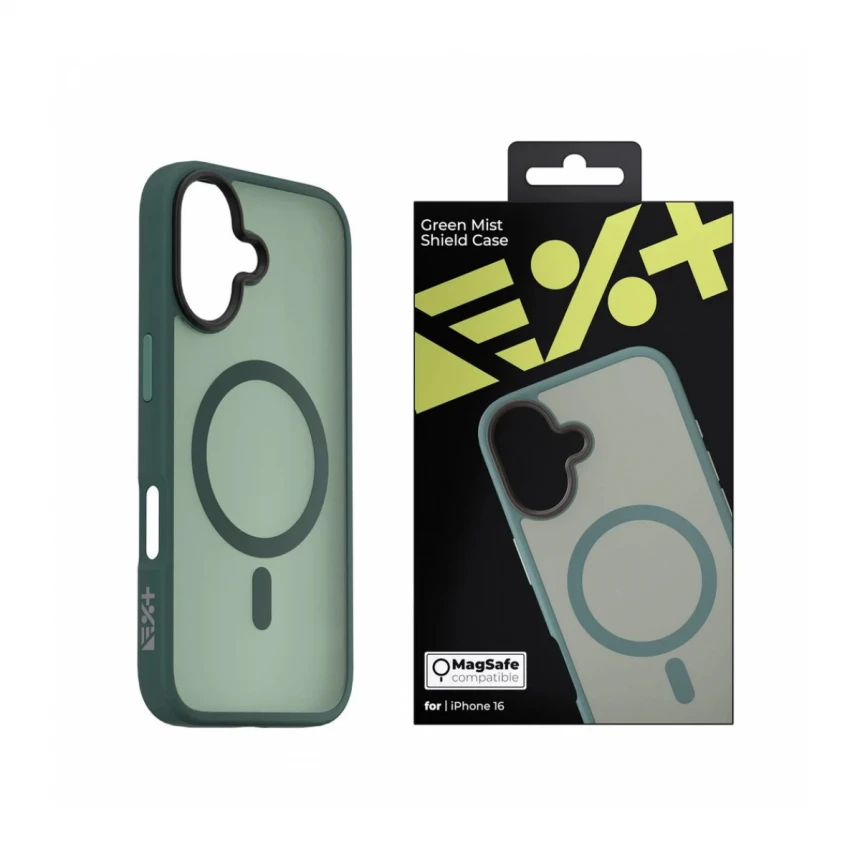 Next One GREEN MIST Shield Case za iPhone 16 | MagSafe Compatible