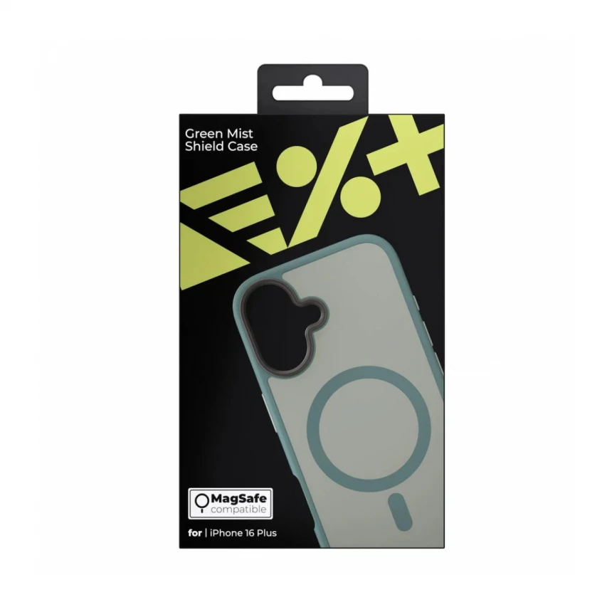 Next One GREEN MIST Shield Case za iPhone 16 Plus | MagSafe Compatible