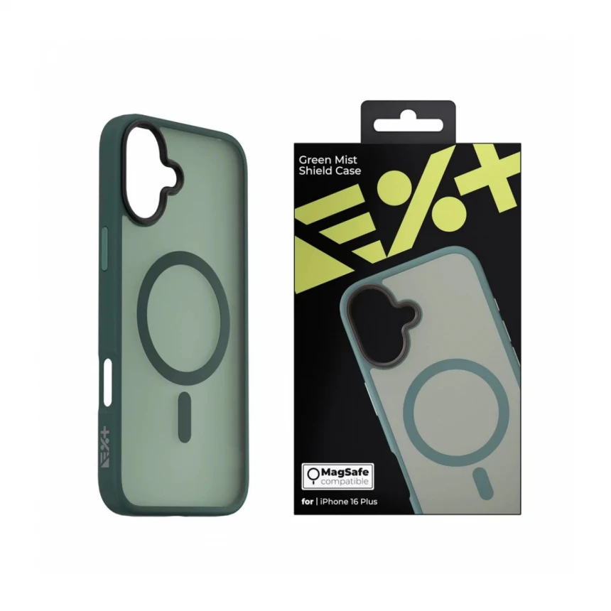 Next One GREEN MIST Shield Case za iPhone 16 Plus | MagSafe Compatible