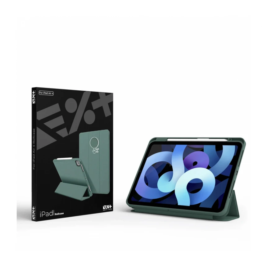 NEXT ONE LEAF GREEN ROLLCASE FOR IPAD AIR 4