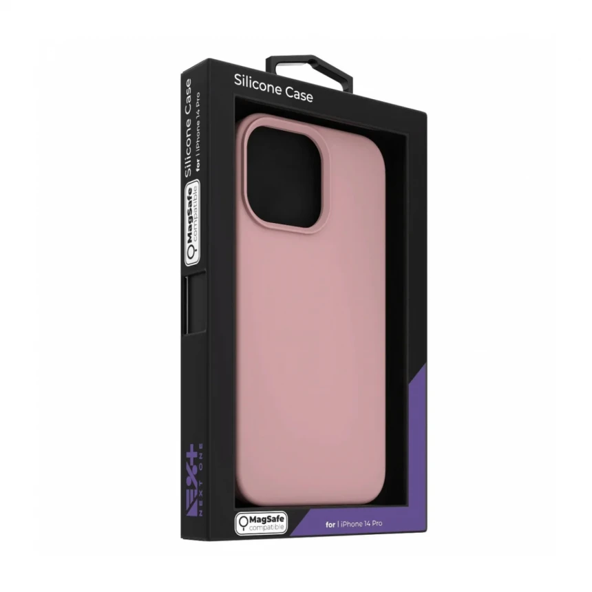 Next One MagSafe Silicone Case for iPhone 14 Pro Ballet Pink